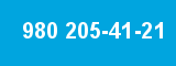980 205-41-21 980 205-41-21
